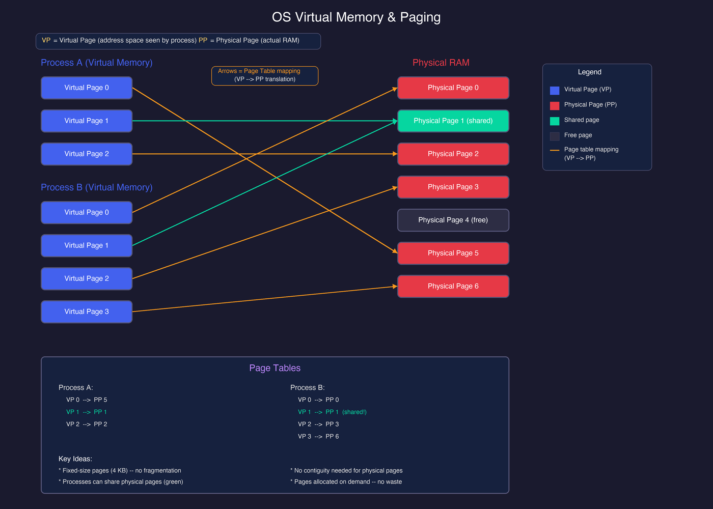 OS Virtual Memory & Paging